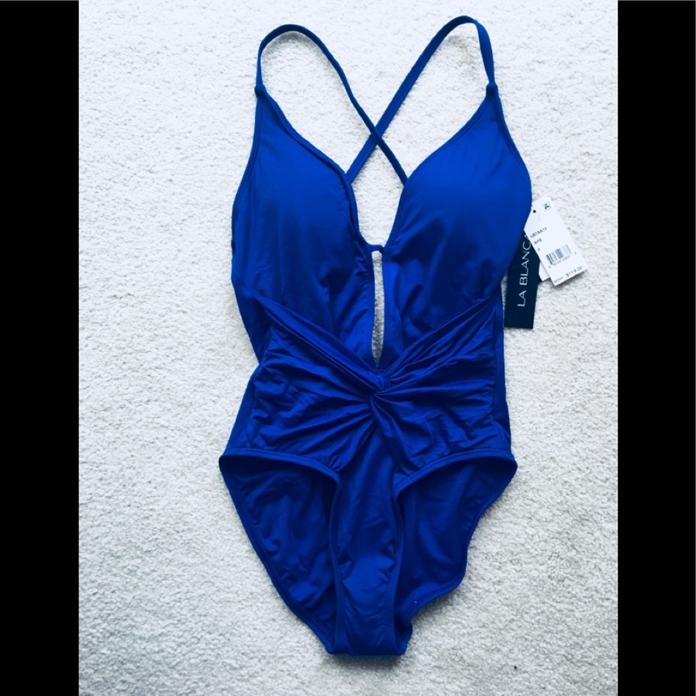 NWT 2018 la Blanca island goddess twist swimsuit